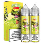 The Finest E-Liquid Synthetic - Apple Peach Sour Rings Menthol - Twin Pack (120ml) / 6mg
