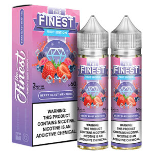 The Finest E-Liquid Synthetic - Berry Blast Menthol - Twin Pack (120ml) / 3mg