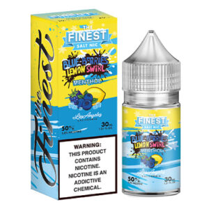 The Finest E-Liquid Synthetic - Blue-Berries Lemon Swirl Menthol - Twin Pack (120ml) / 3mg