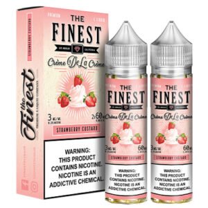 The Finest E-Liquid Synthetic - Strawberry Custard - Twin Pack (120ml) / 3mg