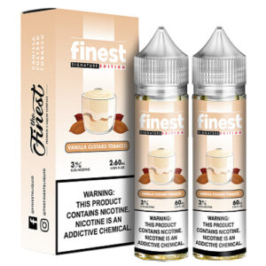 The Finest E-Liquid Synthetic - Vanilla Custard Tobacco - Twin Pack (120ml) / 3mg