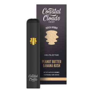 Coastal Clouds - Delta 8 Disposable - Peanut Butter Banana Kush - Single (2ml)