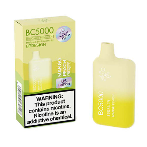 E.B. Design BC5000 - Disposable Vape Device - Mango Peach - 9.5ml / 40mg
