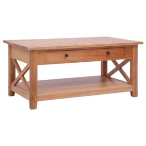 Coffee Table 100x55x46 cm Solid Mahogany Wood