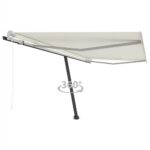 Freestanding Automatic Awning 450x300 cm Cream