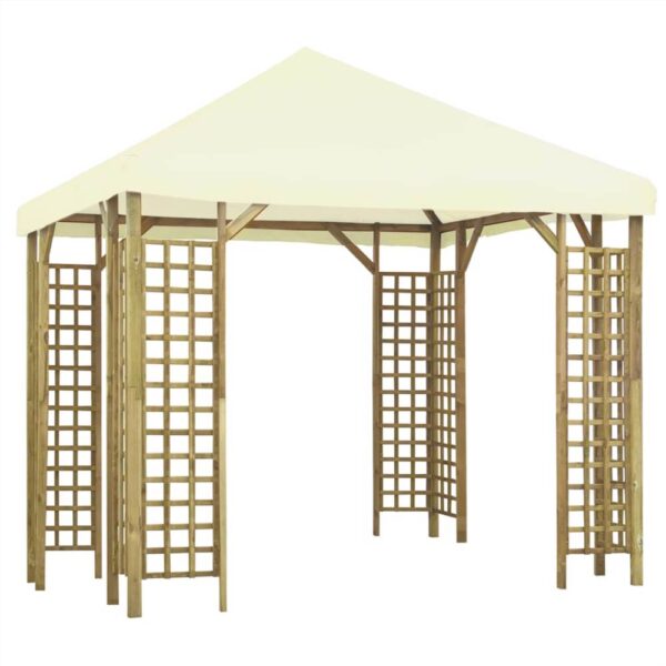 Gazebo 3x3 m Cream White