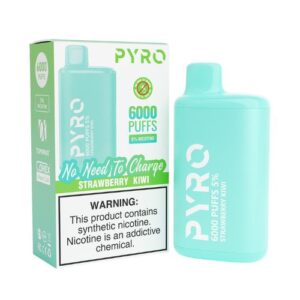 Pyro 6000 - Disposable Vape Device - Strawberry Kiwi - 13ml / 50mg