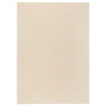 Rug Short Pile 140x200 cm Cream