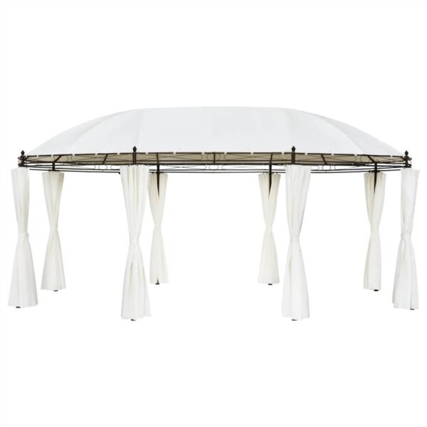 Gazebo Cream White 530x350x265 cm