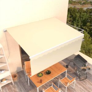 Manual Retractable Awning with Blind 45x3m Cream