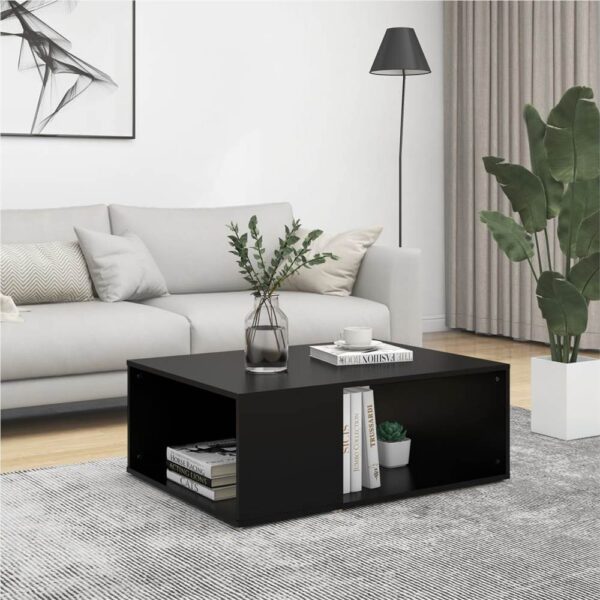 Coffee Table Black 90x67x33 cm Chipboard