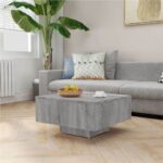 Coffee Table Grey Sonoma 60x60x315 cm Engineered Wood