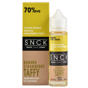 SNCK Snacks E-Liquid - Strawberry Banana Taffy - 60ml - 60ml / 0mg