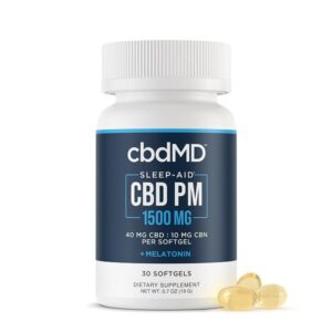 cbdMD CBD Softgel PM Capsules 30 or 60 count